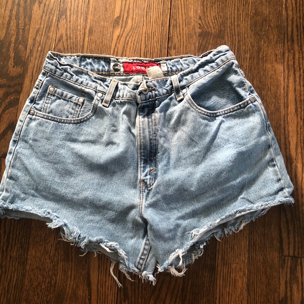 Levis Silver Tab Cut off Shorts from Jeans